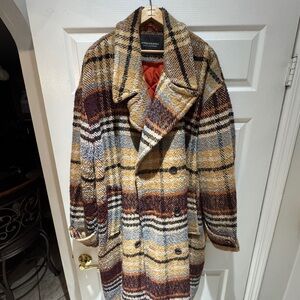 Scotch & Soda Men's Plaid Trench Coat